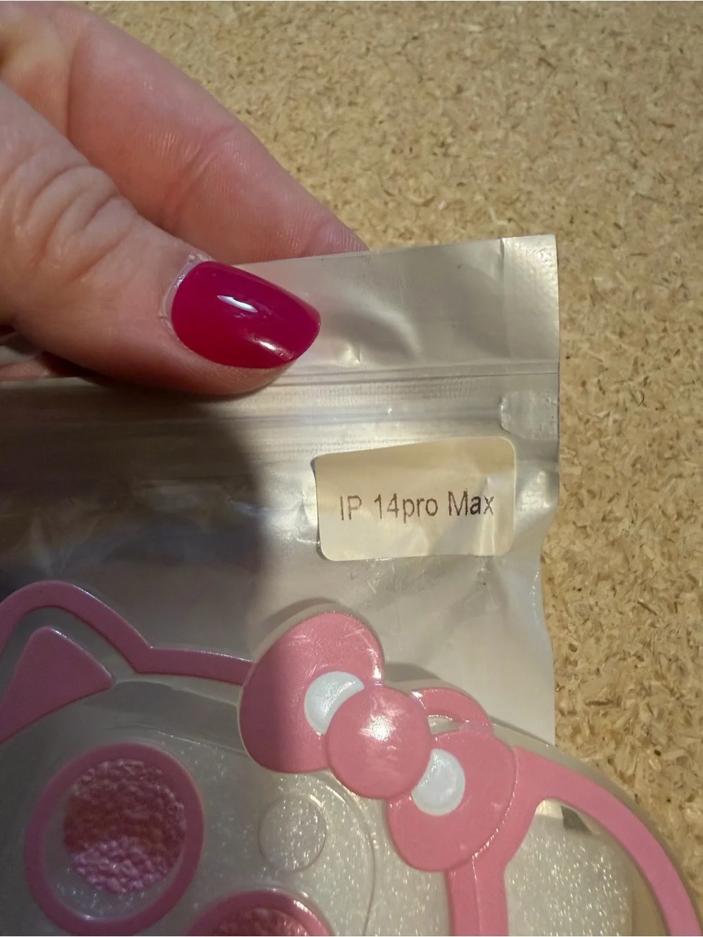 Hello Kitty Pink and White Glitter Silicone Phone Case